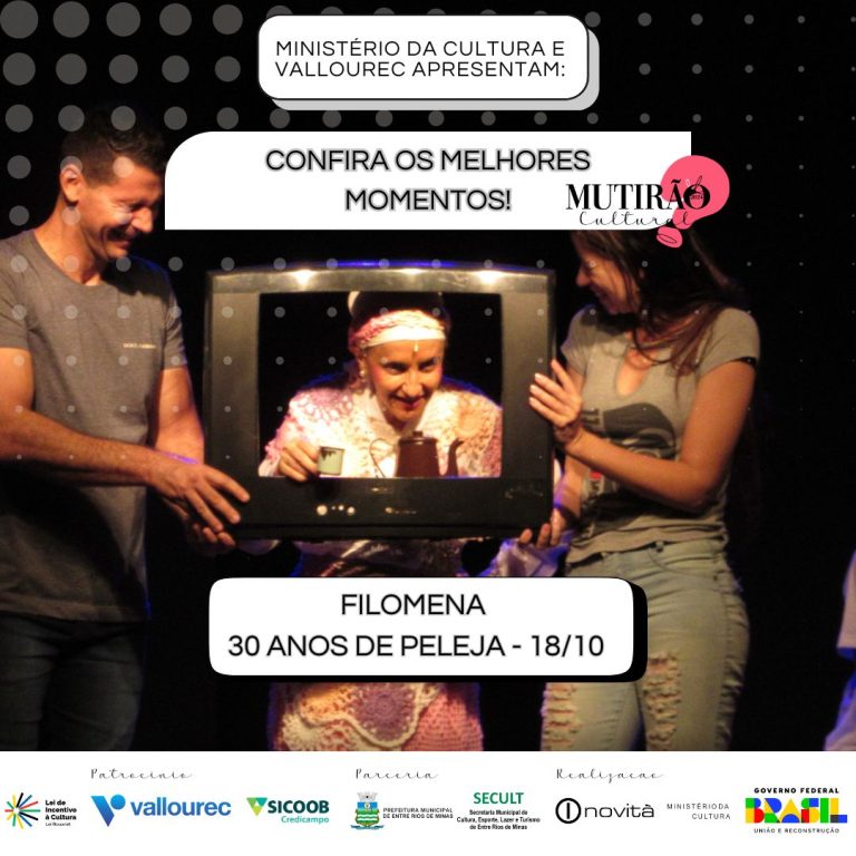 Filó Chega com Tudo: Gorete Milagres e os 30 Anos da Personagem no 8° Mutirão Cultural!