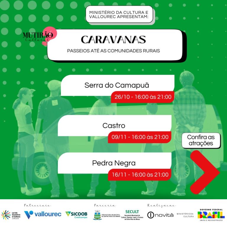 8° Mutirão Cultural leva cultura e alegria a Entre Rios de Minas