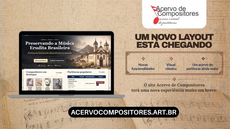 Acervo de Compositores prepara novo site com recursos para ampliar o acesso à música erudita mineira